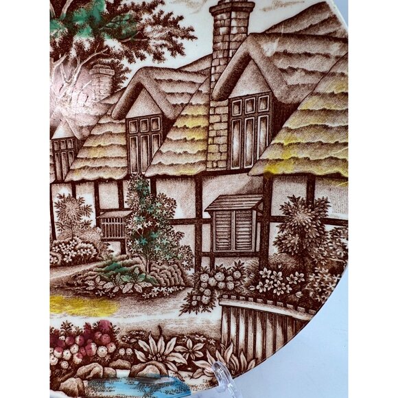 Vtg World Wide Quality English Cottage Plate - Picture 2 of 8